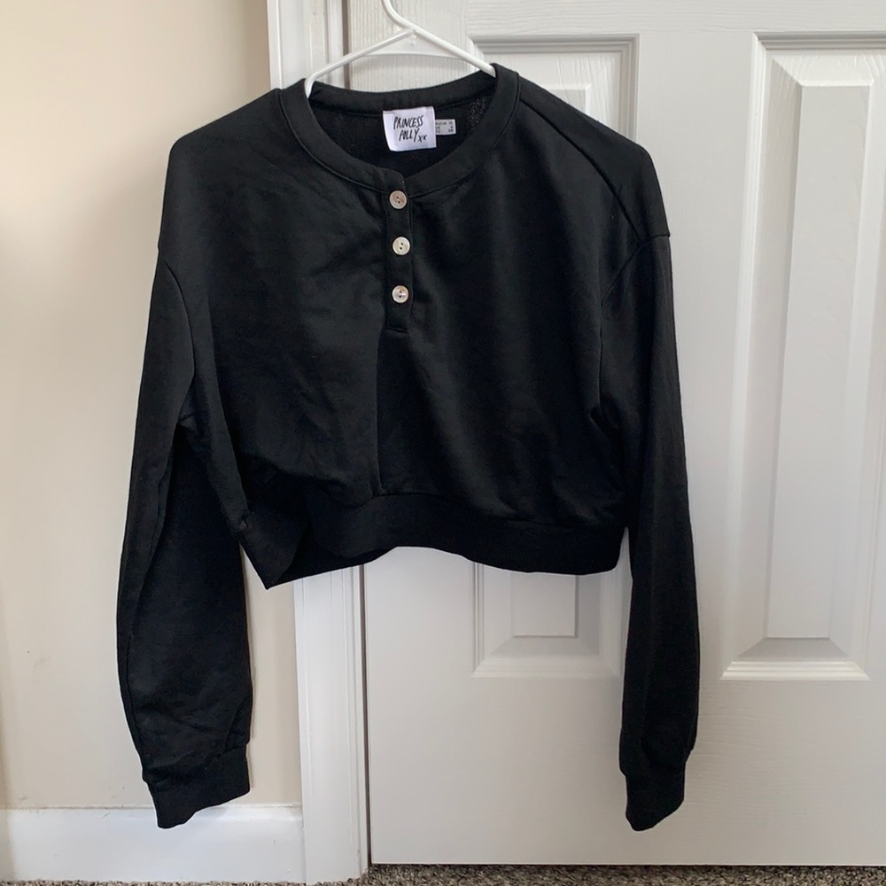 Black Long Sleeve Top